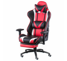 Крісло ігрове Special4You ExtremeRace black/red with footrest (E4947)