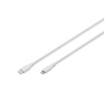 Дата кабель USB-C to Lightning 2.0m USB 2.0 60W silicone white Digitus (AK-600110-020-W)