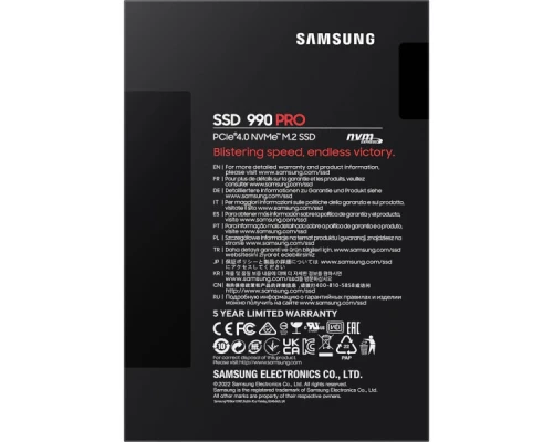 Накопичувач SSD M.2 2280 4TB 990 PRO Samsung (MZ-V9P4T0BW) Накопичувач SSD M.2 2280 4TB 990 PRO Samsung (MZ-V9P4T0BW)