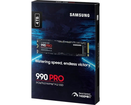 Накопичувач SSD M.2 2280 4TB 990 PRO Samsung (MZ-V9P4T0BW) Накопичувач SSD M.2 2280 4TB 990 PRO Samsung (MZ-V9P4T0BW)