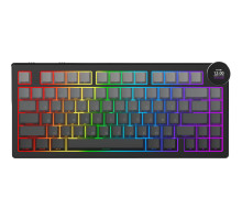 Клавіатура Ajazz AK820 V2 White Peach Switch Wireless/Bluetooth/USB UA Black/Gray (AK820-V2-WP-S-BG)