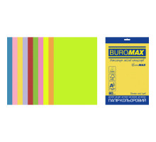 Папір Buromax А4, 80g, NEON+INTENSIVE, 10colors, 20sh, EUROMAX (BM.2721820E-99)