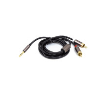 Кабель мультимедійний 3.5mm M to 2xRCA 1.0m PowerPlant (CA912834)