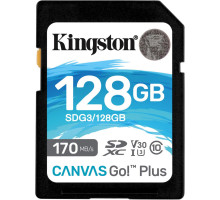 Карта пам'яті Kingston 128GB SDXC class 10 UHS-I U3 Canvas Go Plus (SDG3/128GB)