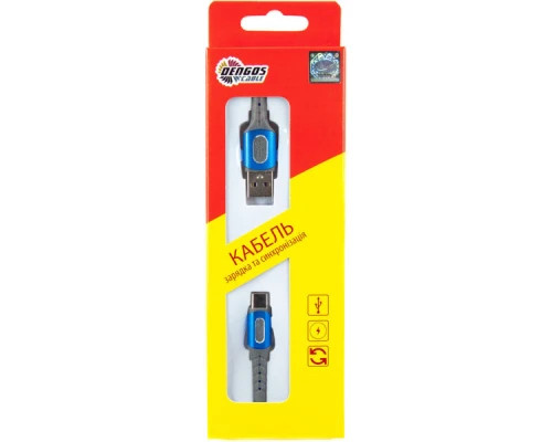 Дата кабель USB 2.0 AM to Type-C 1.0m blue Dengos (NTK-TC-LP-BLUE) Дата кабель USB 2.0 AM to Type-C 1.0m blue Dengos (NTK-TC-LP-BLUE)