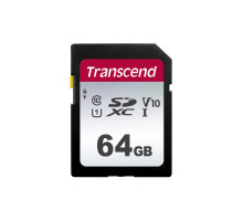 Карта пам'яті Transcend 64GB SDXC class 10 UHS-I U1 V10 (TS64GSDC300S)