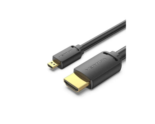 Кабель мультимедійний HDMI M to HDMI micro M 1.0m 4K black Vention (AGIBF)
