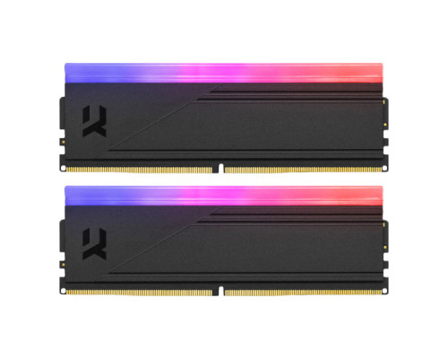 Модуль пам'яті для комп'ютера DDR5 64GB (2x32GB) 6400 MHz IRDM RGB Black Goodram (IRG-64D5L32/64GDC)