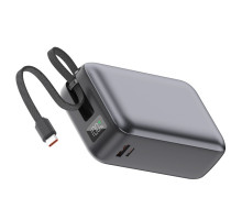 Батарея універсальна Vinga 30000 mAh 65W Display Cable (VPBB3065C)