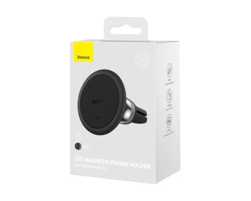 Універсальний автотримач Baseus Magnetic (на решітку) black (SUCC000101) Універсальний автотримач Baseus Magnetic (на решітку) black (SUCC000101)