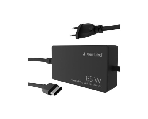 Блок живлення мережевий Gembird TYPE-C/PD/65W, 28W QC/4.0/4.0+/28W (NPA-AC-PDQC65-01)