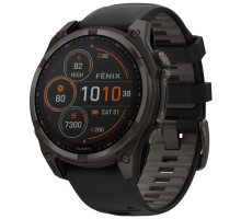 Смарт-годинник Garmin fenix 8 47mm,Saph Solar,CrbnGry Ti/Blk,Blk/PblGryBnd (010-02906-11)