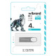 USB флеш накопичувач Wibrand 4GB Irbis Silver USB 2.0 (WI2.0/IR4U3S)