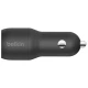 Зарядний пристрій Belkin Car Charger (24W) Dual USB-A, USB-A - USB-C, 1m, black (CCE001BT1MBK)