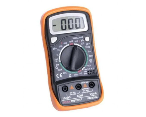 Цифровий мультиметр Protester тестер з підсвіткою дисплея (PM830L)