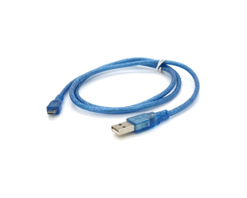 Дата кабель USB 2.0 AM to Micro 5P 1.0m blue Voltronic (YT-AM/Mc-1B/05495)