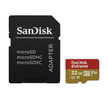 Карта пам'яті SanDisk 32GB microSDHC V30 A1 UHS-I U3 4K Extreme (SDSQXAF-032G-GN6MA)