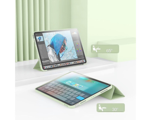 Чохол до планшета BeCover Tri Fold Soft TPU Silicone Apple iPad 10.9" 2022/24/11" 2025 Light Green (708520) Чохол до планшета BeCover Tri Fold Soft TPU Silicone Apple iPad 10.9" 2022/24/11" 2025 Light Green (708520)