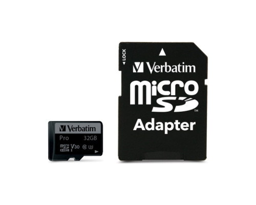 Карта пам'яті Verbatim 32GB microSDXC class 10 UHS-III PRO (47041)