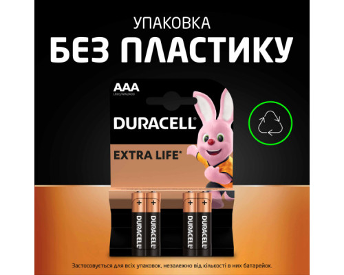 Батарейка Duracell AAA лужні 6 шт. в упаковці (5000394107472 / 81483511)