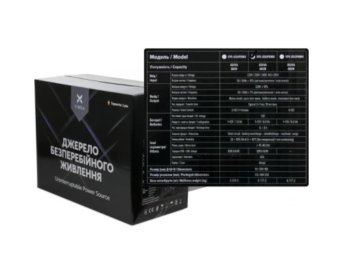 Пристрій безперебійного живлення Vinga LED 850VA metal case with USB (VPE-850PRMU) Пристрій безперебійного живлення Vinga LED 850VA metal case with USB (VPE-850PRMU)
