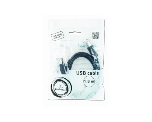 Кабель для принтера USB 2.0 AM/BM 1.8m Cablexpert (CCBP-USB2-AMBM-6) Кабель для принтера USB 2.0 AM/BM 1.8m Cablexpert (CCBP-USB2-AMBM-6)