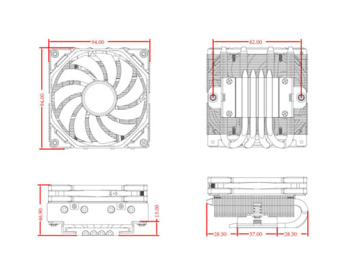 Кулер до процесора ID-Cooling IS-40-XT BLACK