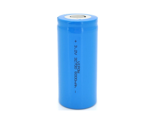 Акумулятор 32700 6000mAh, LiFePO4, FlatTop, 3.2V, Blue Vipow (IFR32700-6000mAhFT / 31076)