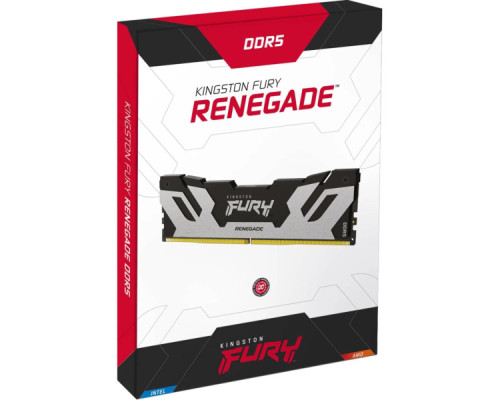 Модуль пам'яті для комп'ютера DDr5 16GB 7600 MHz Renegade XMP Silver/Black Kingston Fury (ex.HyperX) (KF576C38RS-16)