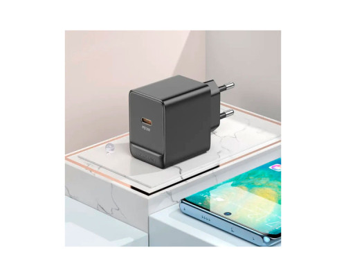 Зарядний пристрій BOROFONE BAS13A Erudite USB-C PD20W Black (6941991104855) Зарядний пристрій BOROFONE BAS13A Erudite USB-C PD20W Black (6941991104855)