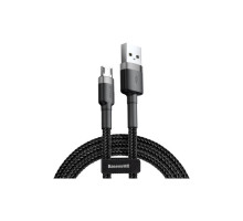 Дата кабель USB 2.0 AM to Micro 5P 3.0m 2A Gray-Black Baseus (CAMKLF-HG1)