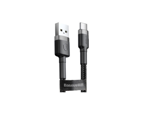 Дата кабель USB 2.0 AM to Micro 5P 3.0m 2A Gray-Black Baseus (CAMKLF-HG1)