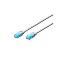 Патч-корд 3м, UTP, cat.5e, AWG 26/7, CCA, PVC, white Digitus (DK-1512-030/WH)