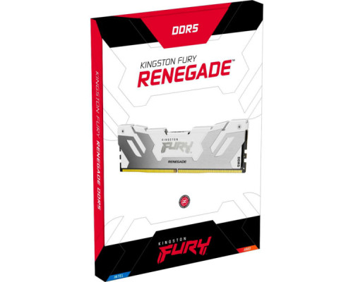 Модуль пам'яті для комп'ютера DDR5 32GB 6000 MHz Renegade White Kingston Fury (ex.HyperX) (KF560C32RW-32)