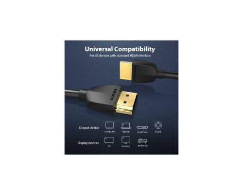 Кабель мультимедійний HDMI M to HDMI M 2.0m V2.0 4K60Hz PVC Vention (AAIBH)