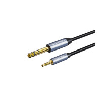 Кабель мультимедійний 6.35mm M to 3.5mm M 3.0m Cabletime (CA915279)