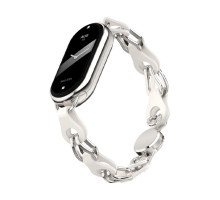 Ремінець до фітнес браслета Armorstandart Chain Wristband для Xiaomi Smart Band 10/9/8 Silver (ARM86889)