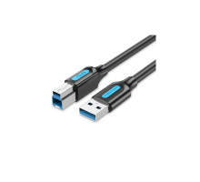 Кабель для принтера USB 3.0 AM/BM 1.5m black Vention (COOBG)