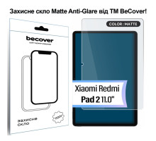 Скло захисне BeCover Matte Anti-Glare Xiaomi Redmi Pad 2 11.0" (713711)