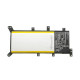Акумулятор до ноутбука Asus X555 C21N1347, 5000mAh (38Wh), 4cell, 7.6V, Li-Pol AlSoft (A71018)