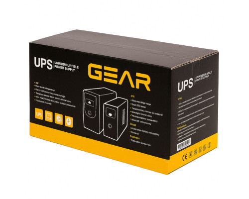 Пристрій безперебійного живлення GEAR GU-1200PL