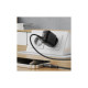 Зарядний пристрій Acefast A106 1xUSB-C PD45W + 1xUSB QC3.0 GaN black (6974316284031)