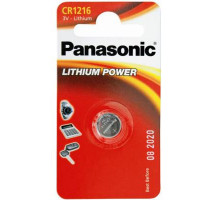 Батарейка Panasonic CR 1216 * 1 LITHIUM (CR-1216EL/1B)