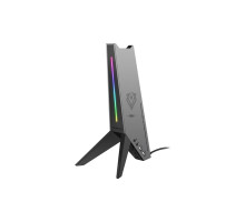 Концентратор Vertux USB 2.0 to 2xUSB 2.0 + AUX 3.5mm + stand black (zulu.black)