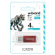 USB флеш накопичувач Wibrand 4GB Cougar Red USB 2.0 (WI2.0/CU4P1R)