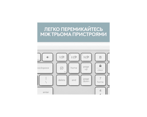 Клавіатура Logitech K950 Bluetooth/Wireless UA Off-White (920-012466)