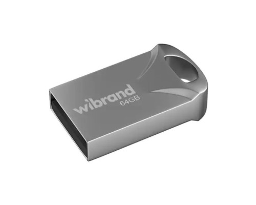 USB флеш накопичувач Wibrand 64GB Hawk Silver USB 2.0 (WI2.0/HA64M1S)