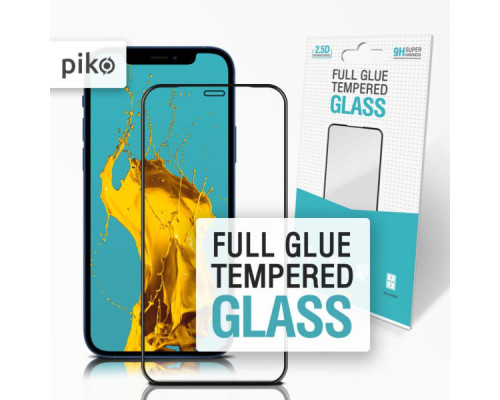 Скло захисне Piko Full Glue Apple Iphone 12 Pro Max (black) (1283126506475)