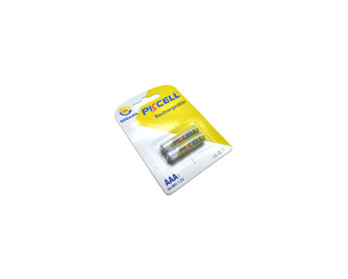 Акумулятор AAA R03 600mAh 1.2V NiMH Rechargeable Battery, 2шт/бл PkCell (PC/AAA600-2BR)