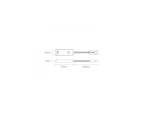 Адаптер USB-C to RJ45 Ethernet 1000Mbps Lite Series Baseus (WKQX000313)